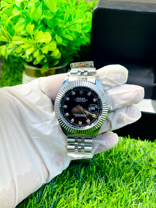 Rolex Premium Wrist Watch - Rolex Chain - Black, Red, Beige Color Dial - Rolex Watches